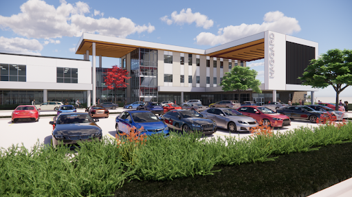 Rendering of New Main Entry (View from Parkhaven) 9/30/24